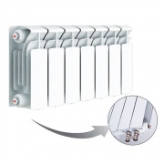 Биметаллический радиатор Rifar Base Ventil 200, 7 секций, с нижним левым подключением