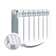 Биметаллический радиатор Rifar Base Ventil 350, 7 секций, с нижним левым подключением