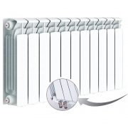 Биметаллический радиатор Rifar Base Ventil 500, 11 секций, с нижним левым подключением