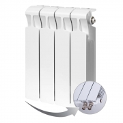 Биметаллический радиатор Rifar Monolit Ventil 350, 4 секции, с нижним левым подключением